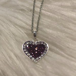 Purple Heart Necklace